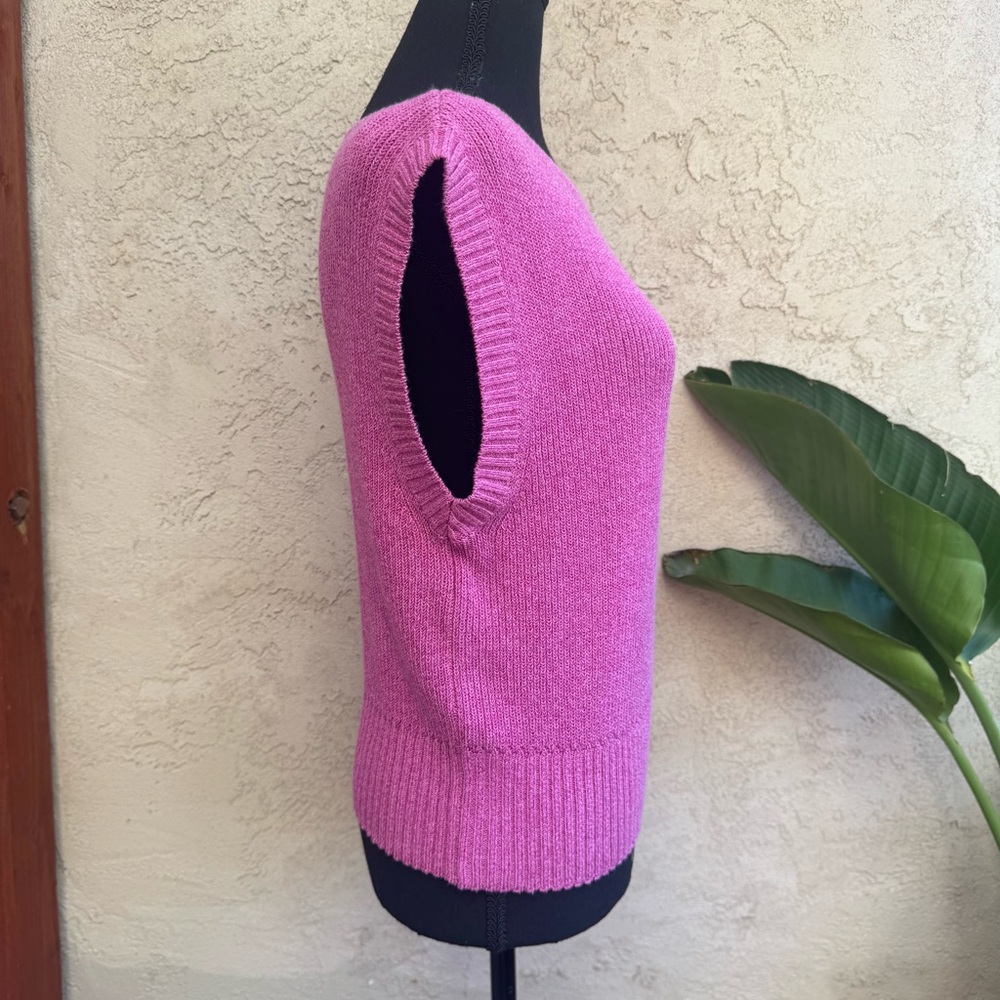 Anthropologie Maeve Pink Sleeveless Boatneck Sweater Vest - Picture 7 of 11
